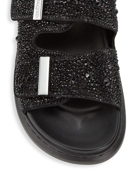 Alexander McQueen Hybrid Double Buckle Crystal Slides For Men 4 Alexander McQueen Hybrid Double Buckle Crystal Slides For Men - Image 4