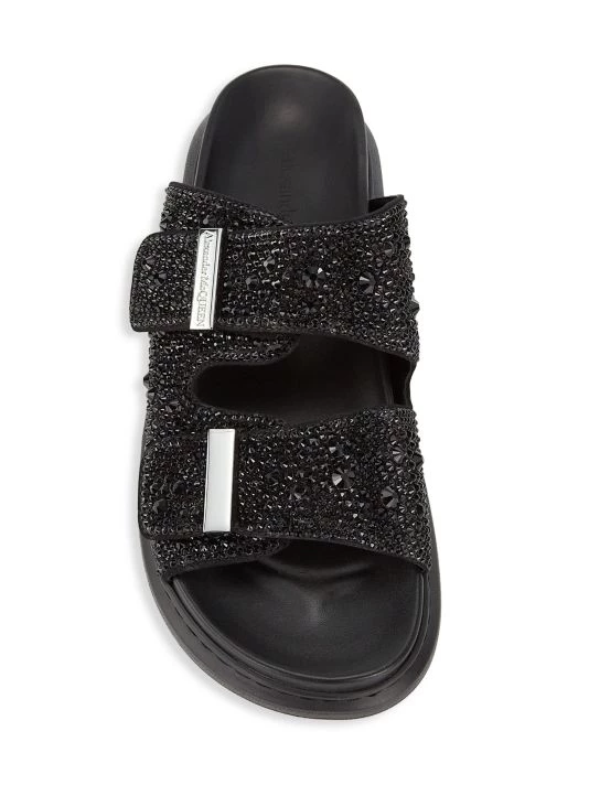 Alexander McQueen Hybrid Double Buckle Crystal Slides For Men 5 Alexander McQueen Hybrid Double Buckle Crystal Slides For Men - Image 5
