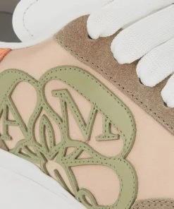 Alexander McQueen Seal Logo Suede Runners -Alexander McQueen Elegant store unnamed file 544