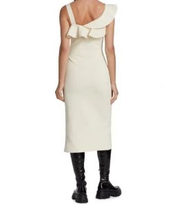 Alexander McQueen Ruffled Sleeveless Midi-Dress -Alexander McQueen Elegant store unnamed file 549