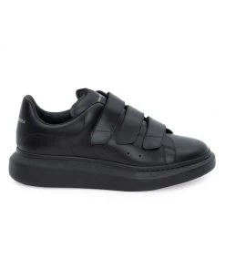 Alexander McQueen Leather GripTape Sneakers For Men White Black