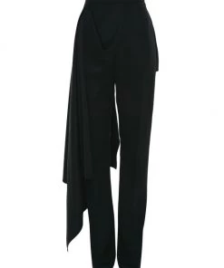 Alexander McQueen Wool Draped Trousers