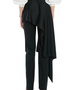 Alexander McQueen Wool Draped Trousers -Alexander McQueen Elegant store unnamed file 575