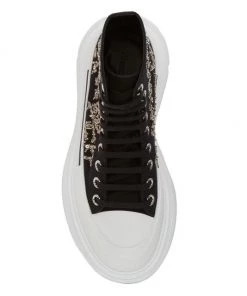 Alexander McQueen Tread Slick Canvas Embellished Ankle Boots -Alexander McQueen Elegant store unnamed file 597