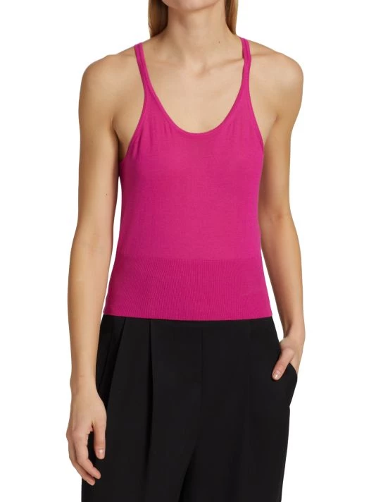 Alexander McQueen Logo-Embroidered Cashmere Tank Top 2 Alexander McQueen Logo-Embroidered Cashmere Tank Top - Image 2