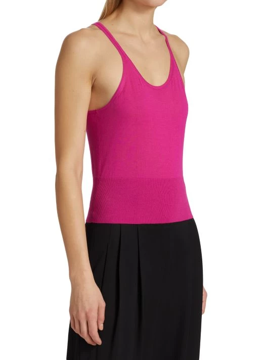 Alexander McQueen Logo-Embroidered Cashmere Tank Top 3 Alexander McQueen Logo-Embroidered Cashmere Tank Top - Image 3