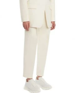 Alexander McQueen Tapered Pleated Wool Trousers -Alexander McQueen Elegant store unnamed file 608