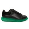 Alexander McQueen Oversized Transparent Sole Sneakers For Men Black Green