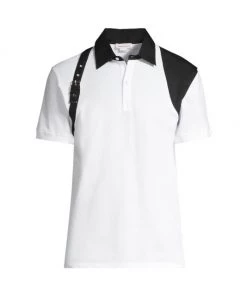 Alexander McQueen Harness Polo For Men White -Alexander McQueen Elegant store unnamed file 66