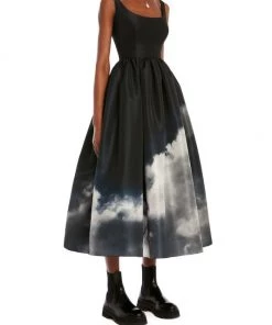 Alexander McQueen Stormy Sleeveless Fit & Flare Gown -Alexander McQueen Elegant store unnamed file 675