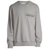 Alexander McQueen Logo Tape Crewneck Sweatshirt For Men Grey Blue