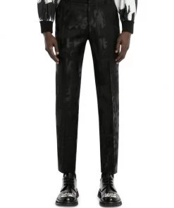 Alexander McQueen Graffiti Jacquard Slim Trousers For Men -Alexander McQueen Elegant store unnamed file 701