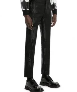 Alexander McQueen Graffiti Jacquard Slim Trousers For Men -Alexander McQueen Elegant store unnamed file 702