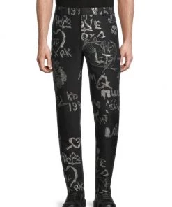 Alexander McQueen Slim-Fit Doodle Pants For Men -Alexander McQueen Elegant store unnamed file 706