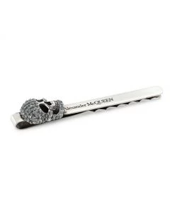 Alexander McQueen Pave Skull Tie Pin For Men