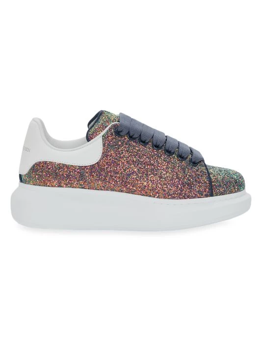 Alexander McQueen Oversized Multi Glitter Sneakers 1 Alexander McQueen Oversized Multi Glitter Sneakers