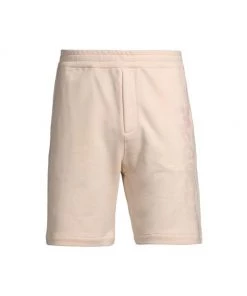Alexander McQueen Graffiti Logo Cotton Shorts For Men Ecru -Alexander McQueen Elegant store unnamed file 730
