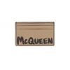 Alexander McQueen Logo Leather Card Case For Men Ultram