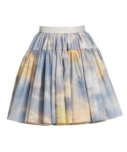 Alexander McQueen Daybreak Tiered Flared Miniskirt