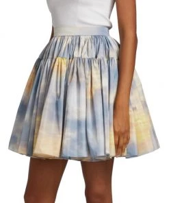 Alexander McQueen Daybreak Tiered Flared Miniskirt -Alexander McQueen Elegant store unnamed file 736