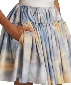 Alexander McQueen Daybreak Tiered Flared Miniskirt -Alexander McQueen Elegant store unnamed file 738