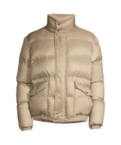 Alexander McQueen Nylon Puffer Coat For Men Black White -Alexander McQueen Elegant store unnamed file 748