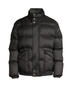 Alexander McQueen Nylon Puffer Coat For Men Black White -Alexander McQueen Elegant store unnamed file 749