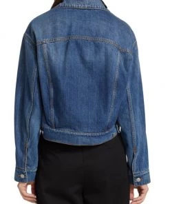 Alexander McQueen Layered Denim & Lamb Leather Jacket -Alexander McQueen Elegant store unnamed file 753