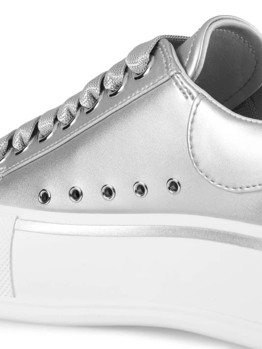 Alexander McQueen Plimsol Metallic Leather Low-Top Sneakers 6 Alexander McQueen Plimsol Metallic Leather Low-Top Sneakers - Image 6