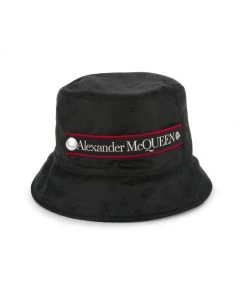 Alexander McQueen Skull-Print Logo Tape Bucket Hat For Men -Alexander McQueen Elegant store unnamed file 77