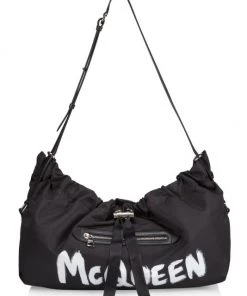 Alexander McQueen Bundle Graffiti Logo Shoulder Bag