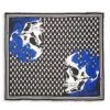 Alexander McQueen Biker Graffiti Skull Scarf For Men Black Yellow