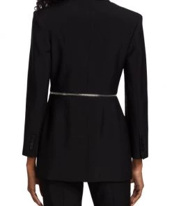 Alexander McQueen Zip Slash Wool Jacket -Alexander McQueen Elegant store unnamed file 805