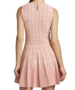 Alexander McQueen Zigzag Fit & Flare Minidress -Alexander McQueen Elegant store unnamed file 819