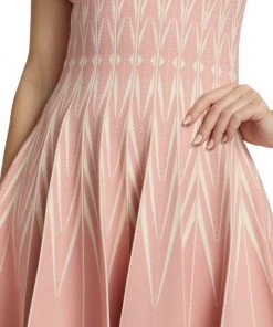 Alexander McQueen Zigzag Fit & Flare Minidress -Alexander McQueen Elegant store unnamed file 820