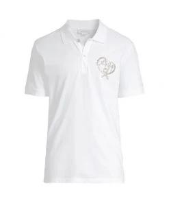 Alexander McQueen Heart Logo Polo Shirt For Men
