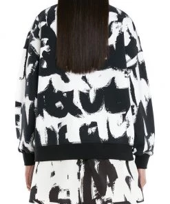 Alexander McQueen Oversized Graffiti-Logo Crewneck Sweatshirt -Alexander McQueen Elegant store unnamed file 851