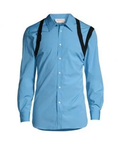 Alexander McQueen Deep Sky Harness Shirt For Men