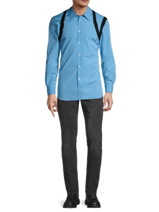 Alexander McQueen Deep Sky Harness Shirt For Men 2 Alexander McQueen Deep Sky Harness Shirt For Men - Image 2