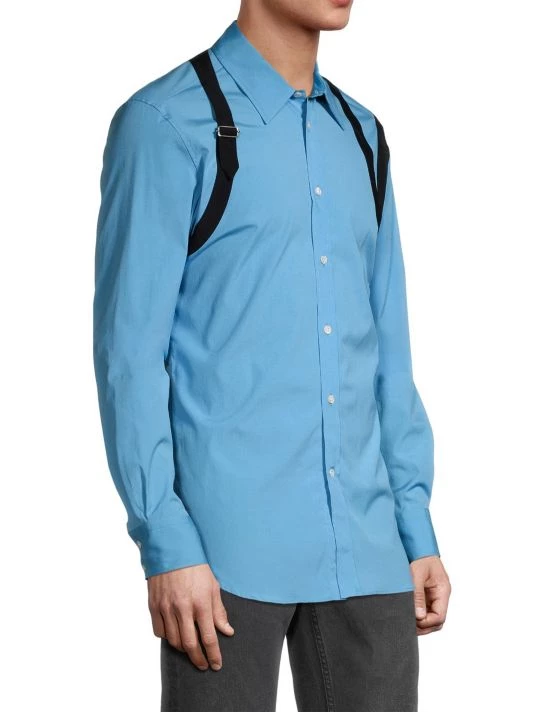 Alexander McQueen Deep Sky Harness Shirt For Men 4 Alexander McQueen Deep Sky Harness Shirt For Men - Image 4