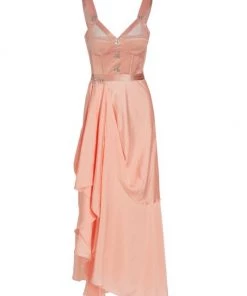 Alexander McQueen Sleeveless Asymmetric Drape Midi-Dress