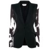 Alexander McQueen Single-Breasted Graffiti-Sleeve Blazer