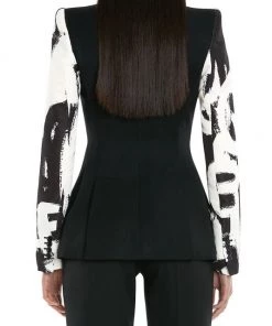 Alexander McQueen Single-Breasted Graffiti-Sleeve Blazer 9 Alexander McQueen Single-Breasted Graffiti-Sleeve Blazer -Alexander McQueen Elegant store unnamed file 895