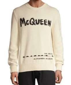 Alexander McQueen Crewneck Logo Sweater For Men -Alexander McQueen Elegant store unnamed file 898