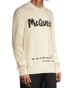 Alexander McQueen Crewneck Logo Sweater For Men -Alexander McQueen Elegant store unnamed file 899