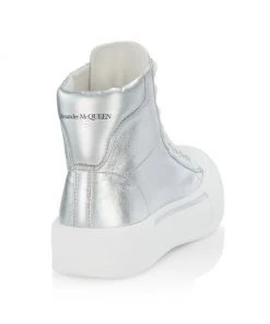 Alexander McQueen Deck Plimsoll Metallic High-Top Sneakers For Men 8 Alexander McQueen Deck Plimsoll Metallic High-Top Sneakers For Men -Alexander McQueen Elegant store unnamed file 908