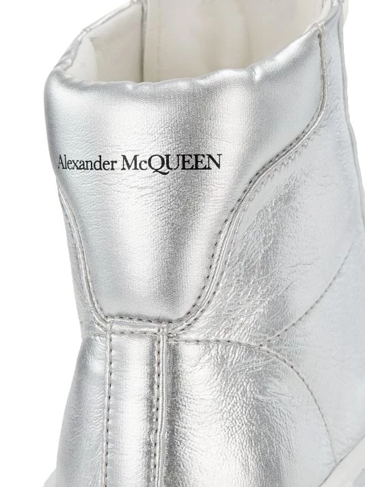 Alexander McQueen Deck Plimsoll Metallic High-Top Sneakers For Men 6 Alexander McQueen Deck Plimsoll Metallic High-Top Sneakers For Men - Image 6