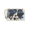 Alexander McQueen Four-Ring Floral Leather Shoulder Bag