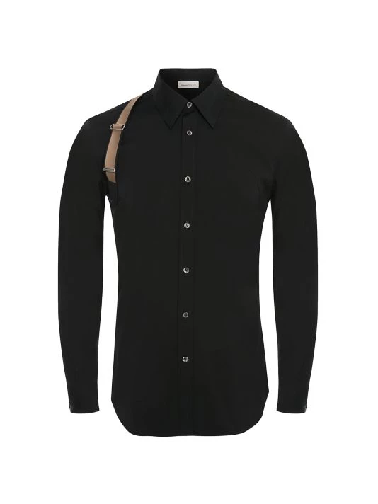 Alexander McQueen Tape Harness Shirt For Men Indigo Ink 3 Alexander McQueen Tape Harness Shirt For Men Indigo Ink - Image 3