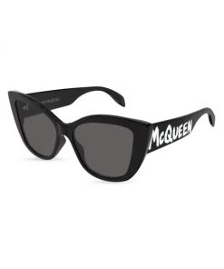 Alexander McQueen McQueen Graffiti 54MM Cat Eye Sunglasses